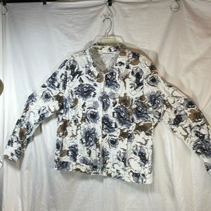 Cathy Daniels Blue Rose Jacket. SZ…. XL
